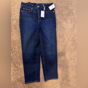Good American Classic Slim Straight Jeans - Indigo